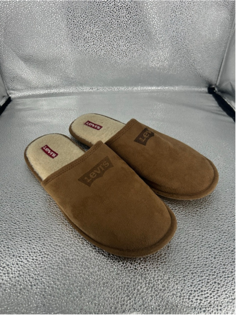Men's Levi's Brown Beige Slippers XL (11-12)